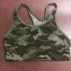 Victoria’s Secret PINK Sports Bra Green Camo